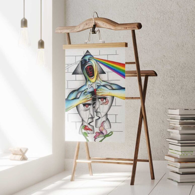 Pink Floyd Poster - The Division Bell x Dark Side Of The Moon