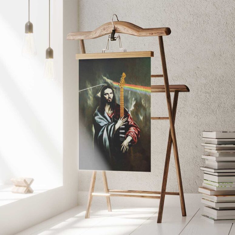 Pink Floyd Poster - The Prophecy Of Prog David Gilmour Jesus