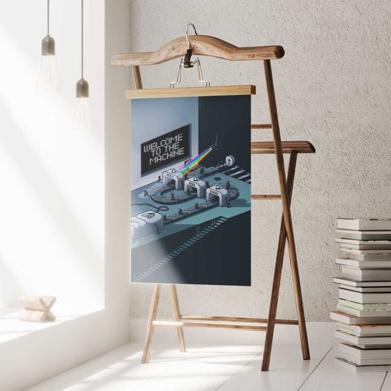 Pink Floyd Poster - Welcome To The Machine