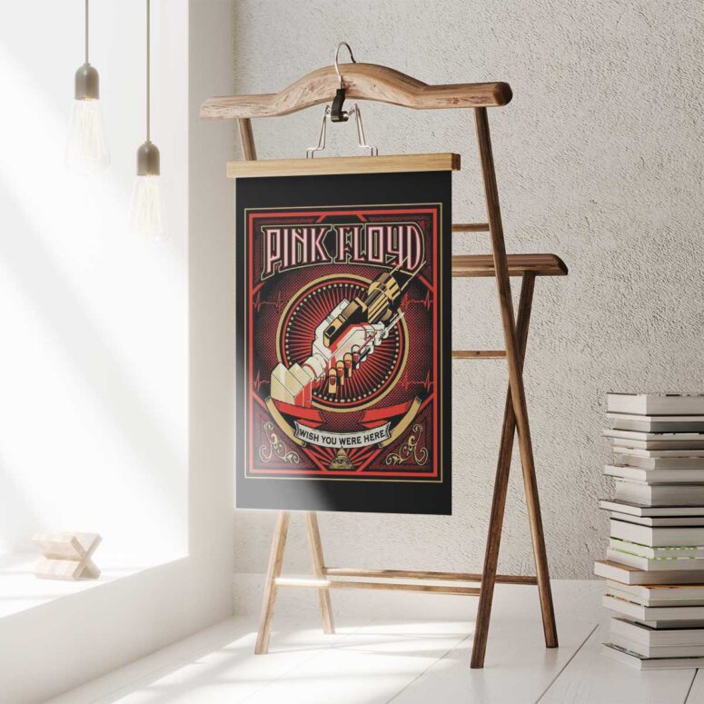 Pink Floyd Poster - Wish You Were Here Black