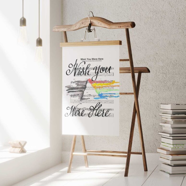 Pink Floyd Poster - Wish You Were Here Pink Floyd Sheet Music