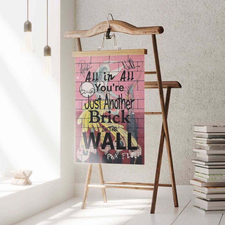 Pink Floyd Poster - You Are Just Another Brick In The Wall Signature