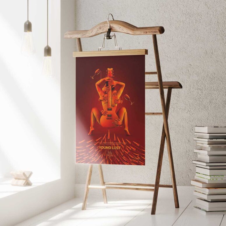 Pink Floyd Poster - Young Lust Fan Art