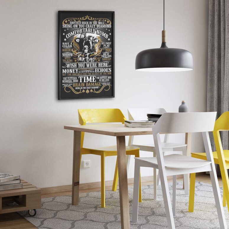Pink Floyd Poster - All Time Together All Song Music Pink Floyd Poster - All Time Together All Song Music