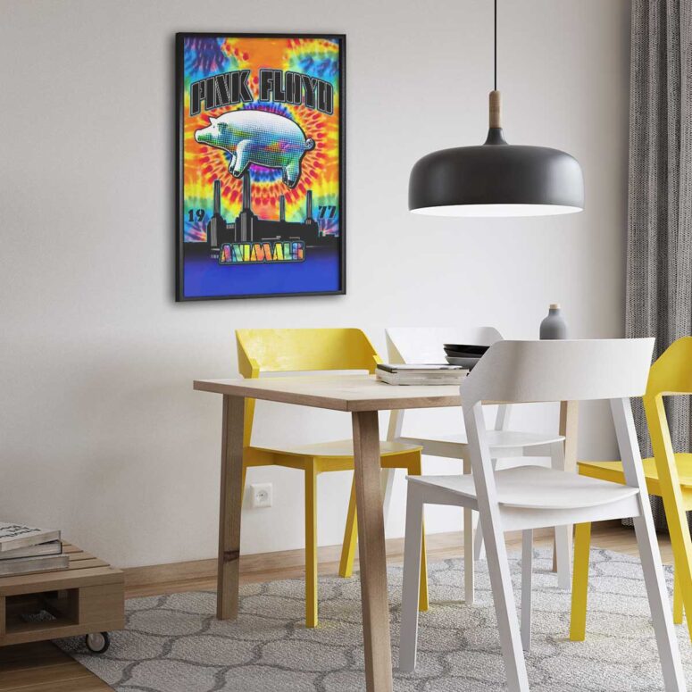 Pink Floyd Poster - Animals 1977 TieDye