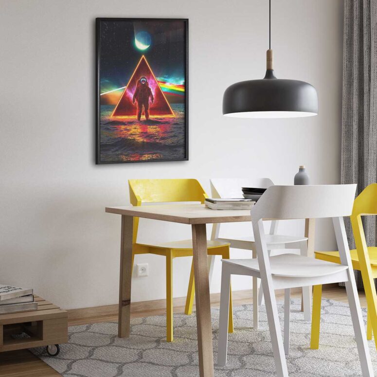 Pink Floyd Poster - Astronaut Dark Side Of The Moon Pink Floyd Poster - Astronaut Dark Side Of The Moon