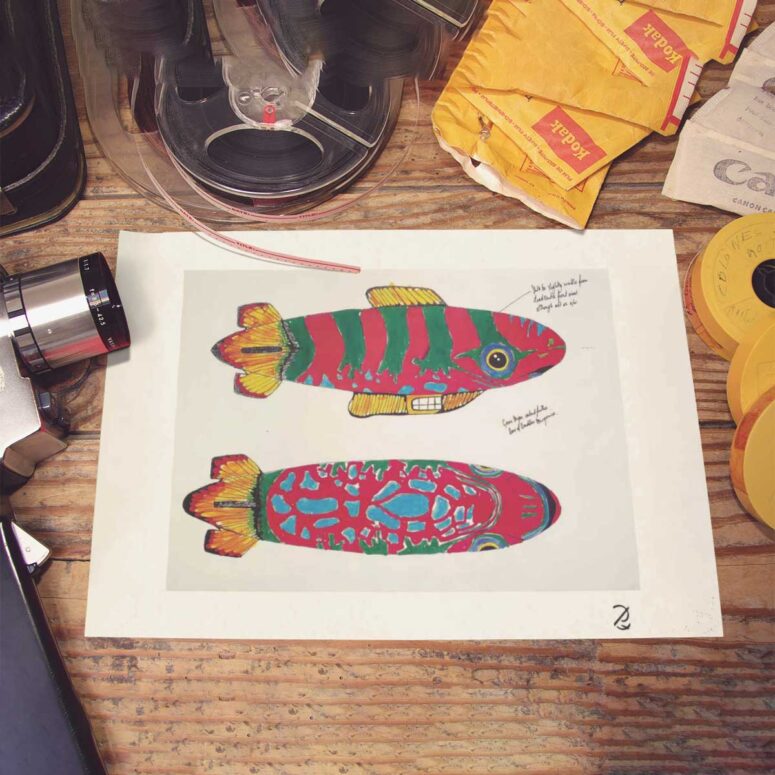 Pink Floyd Poster - Blimp Drawing Pink Floyd Poster - Blimp Drawing