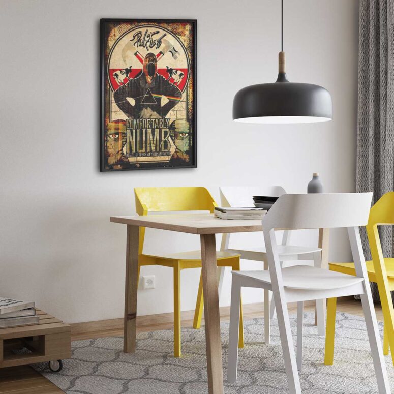 Pink Floyd Poster - Comfortably Numb Hello Is there anybody in there