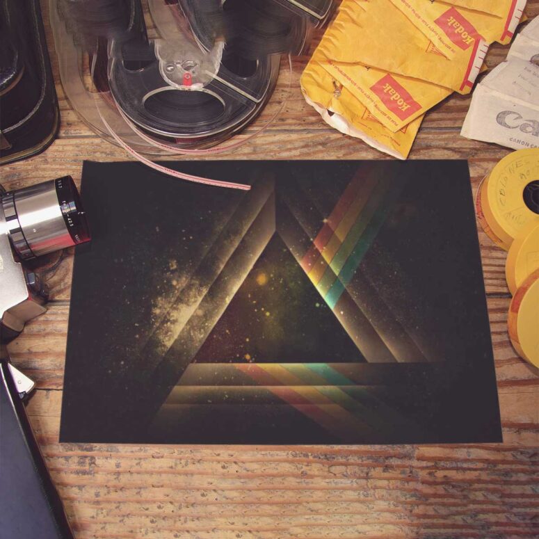 Pink Floyd Poster - DSOTM Abstract Prism Art