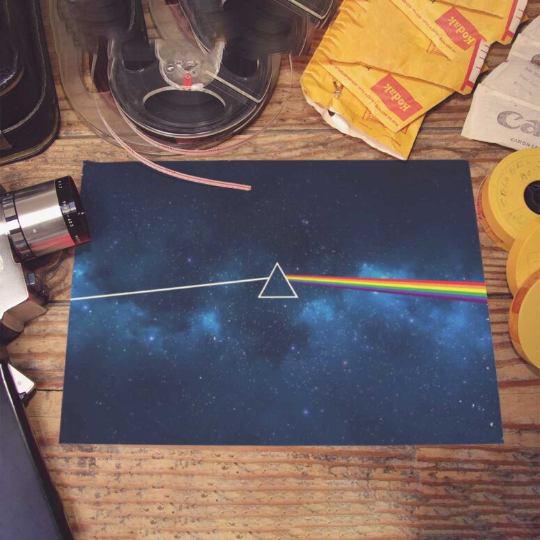 Pink Floyd Poster - Dark Side Of The Moon Art Blue