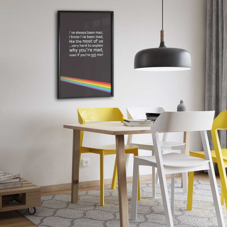 Pink Floyd Poster - Dark Side of the Moon Hidden Message