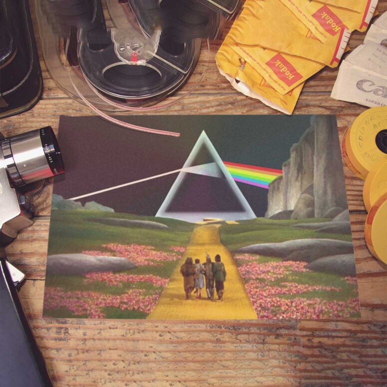 Pink Floyd Poster - Dark Side of the Rainbow x Wizard of Oz at The Logan Theatre Pink Floyd Poster - Dark Side of the Rainbow x Wizard of Oz at The Logan Theatre