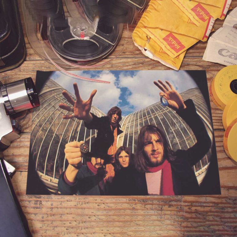 Pink Floyd Poster - Fish Eye Photo Of Pink Floyd Poster - Fish Eye Photo Of