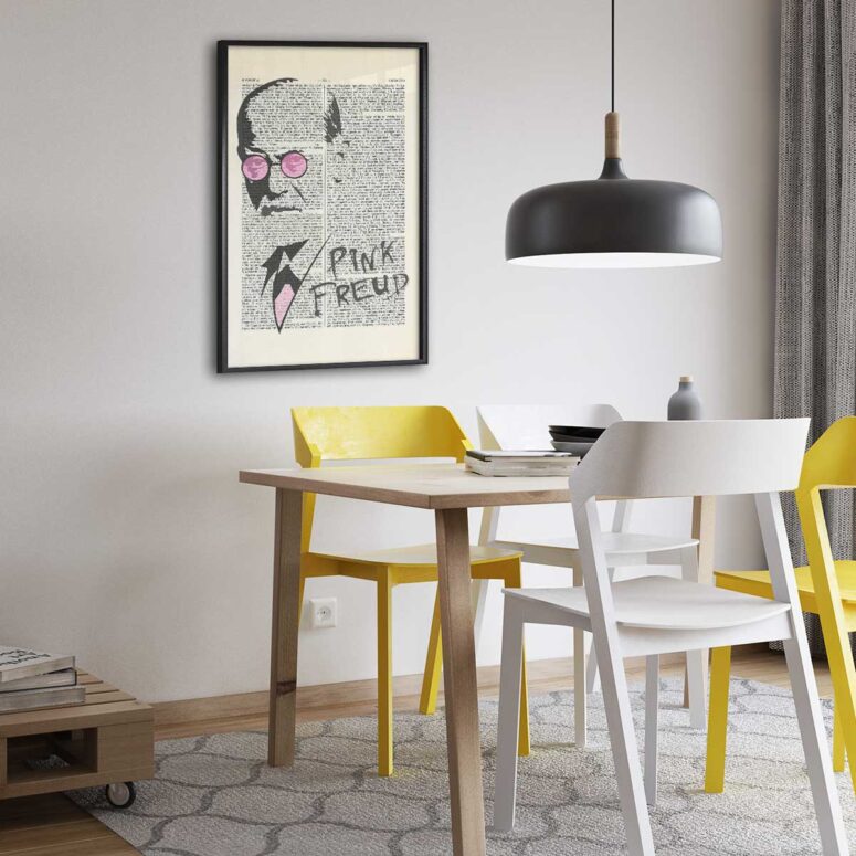 Pink Floyd Poster - Freud Dictionary Art