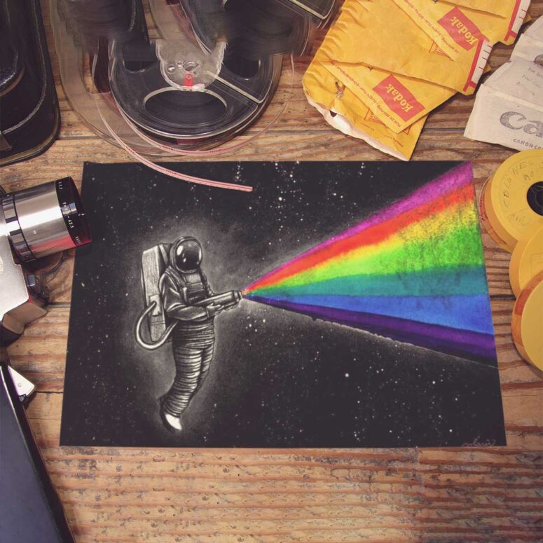 Pink Floyd Poster - Just Remember To Fall in Love Pink Floyd Poster - Just Remember To Fall in Love