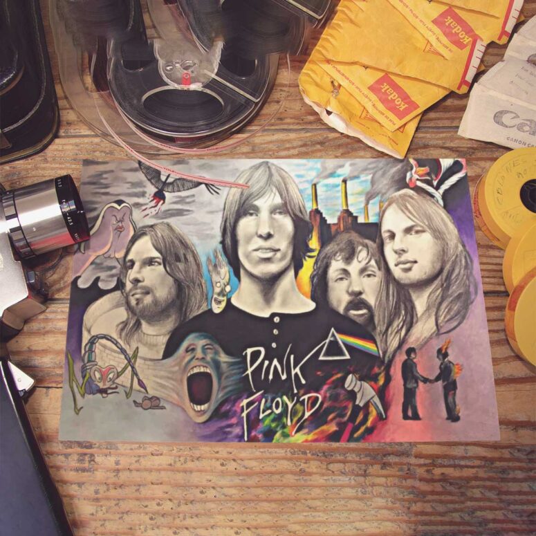 Pink Floyd Poster - Drawing Fan Art
