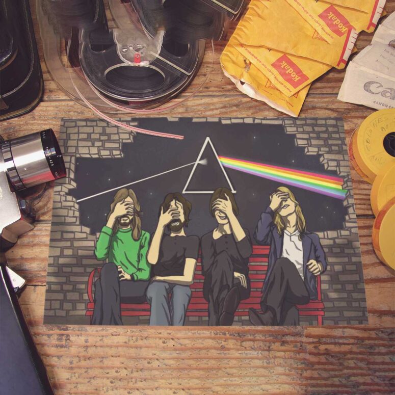 Pink Floyd Poster - Facepalm Pink Floyd Poster - Facepalm