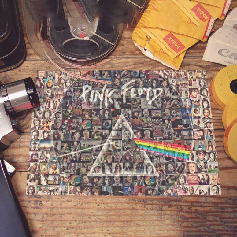 Pink Floyd Poster - Photo Mosaic Print Art of All Things