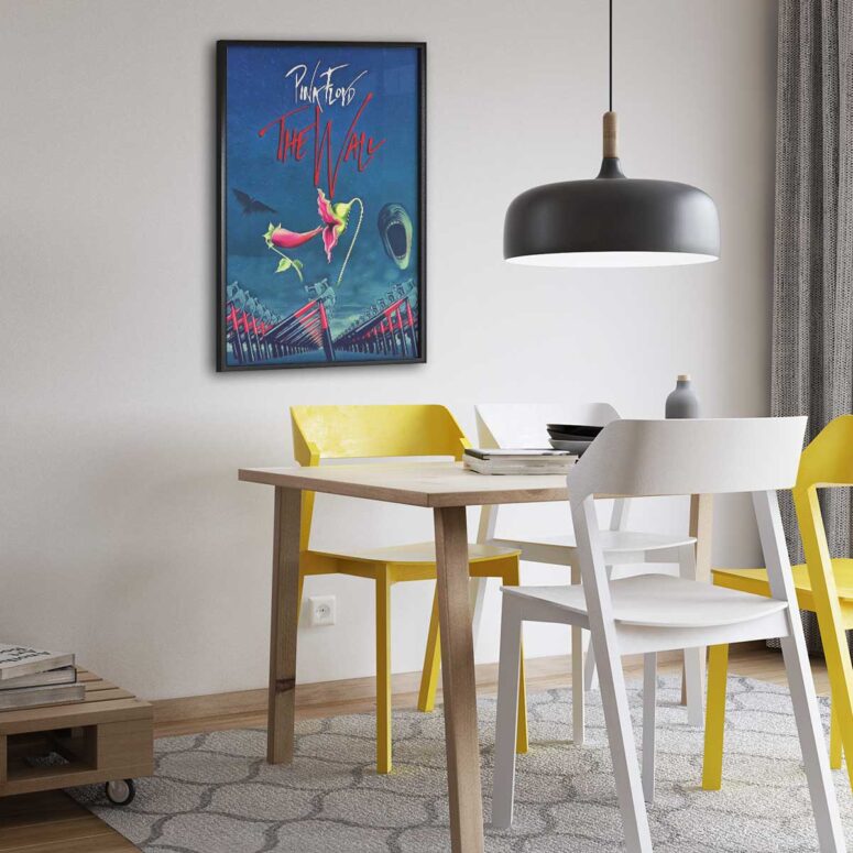 Pink Floyd Poster - The Wall Hammer Flower Screaming Face Pink Floyd Poster - The Wall Hammer Flower Screaming Face