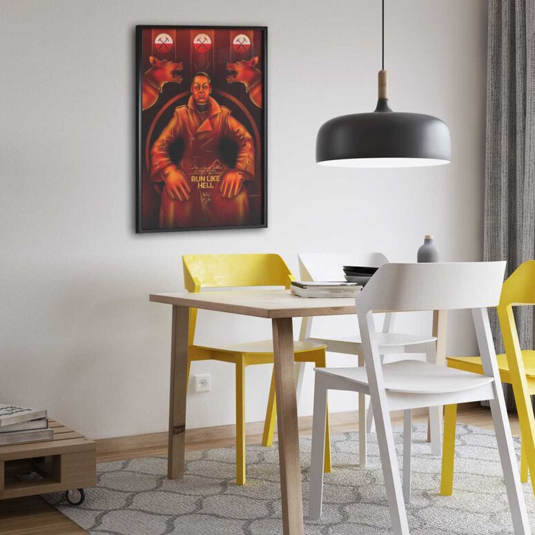 Pink Floyd Poster - Run Like Hell Fan Art