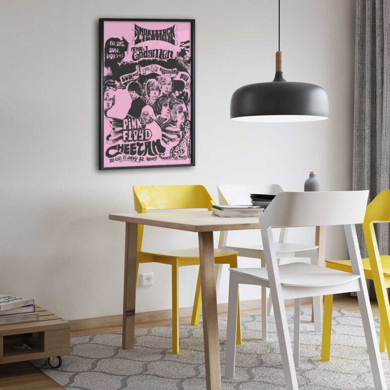 Pink Floyd Poster - Venice Kaliforniyada Cheetah klubu 1967