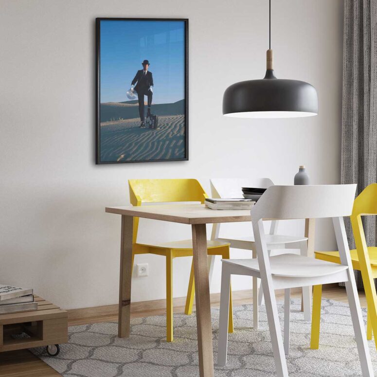Pink Floyd Poster - Wish You Were Here Desert Man in Bowler