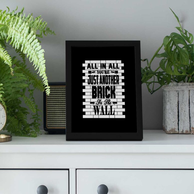 Pink Floyd Poster - All in all its just another brick in the wall Pink Floyd Poster - All in all its just another brick in the wall