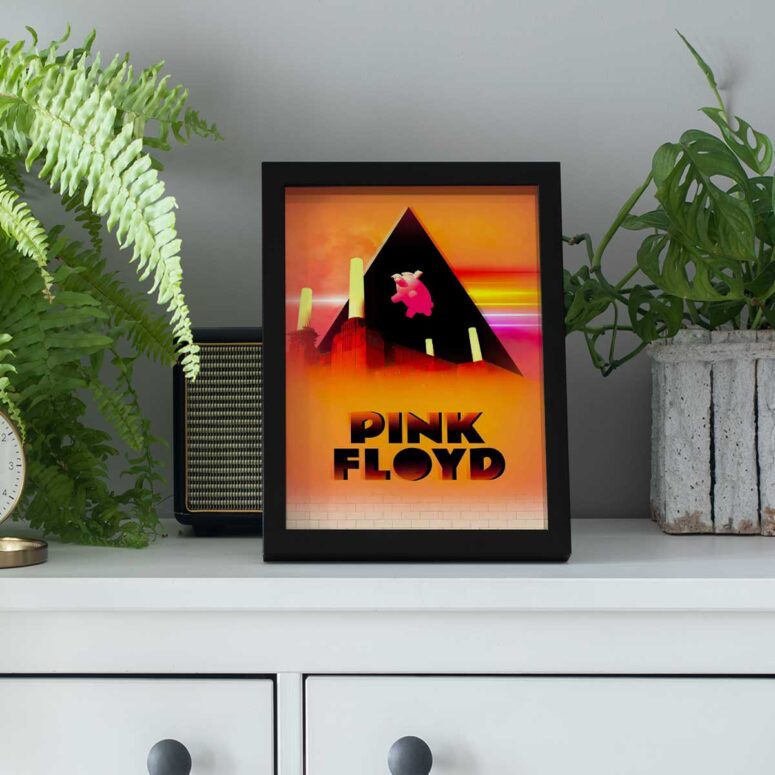 Pink Floyd Poster - Animals Flying Pig