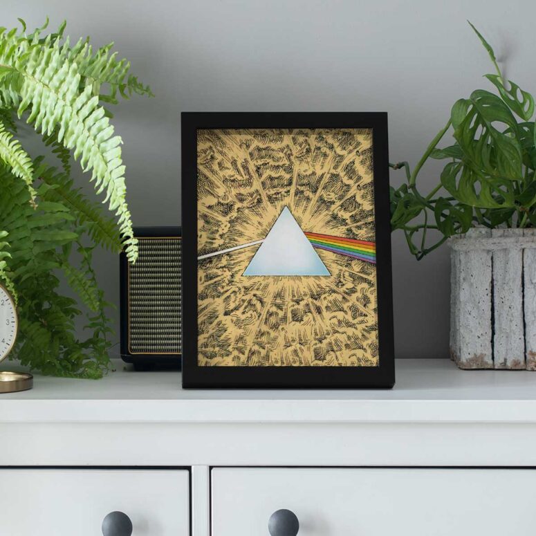 Pink Floyd Poster - Dark Side Of The Moon Cartoon Style