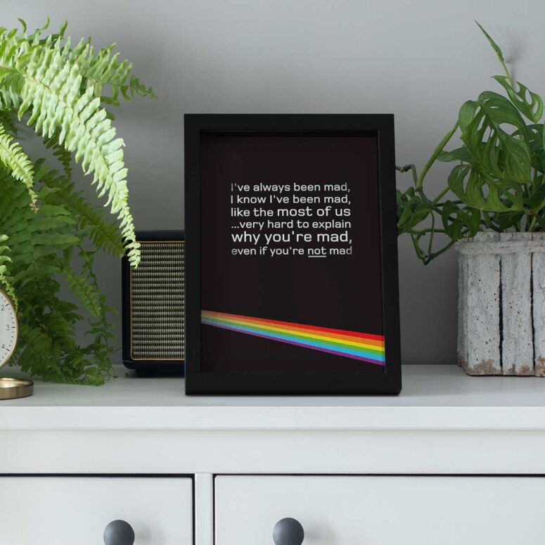 Pink Floyd Poster - Dark Side of the Moon Hidden Message