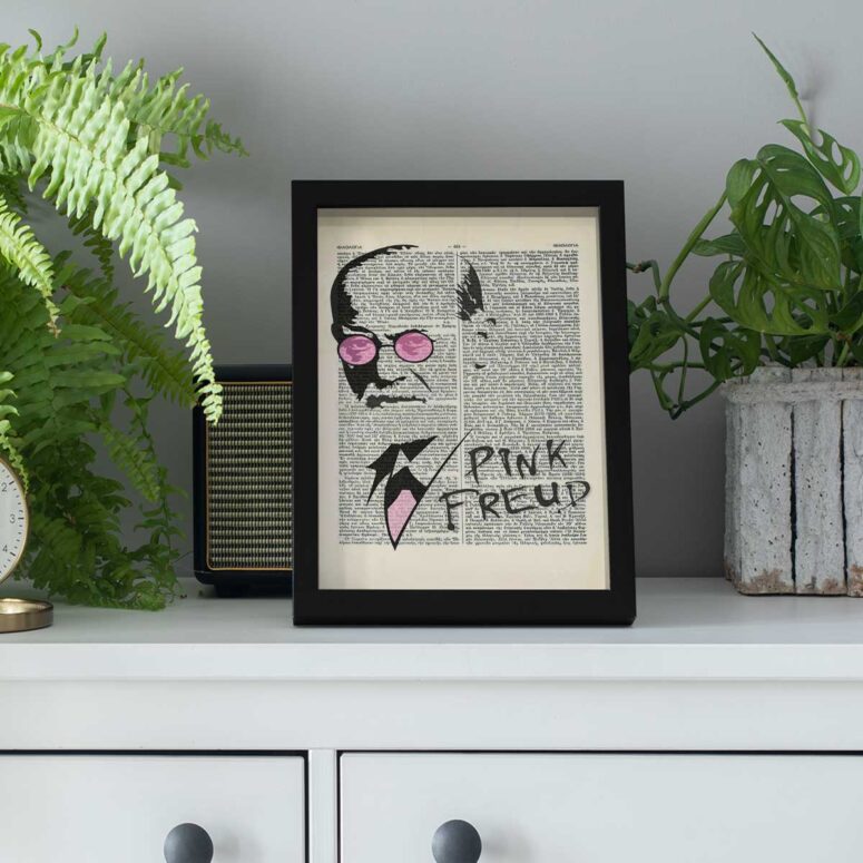 Pink Floyd Poster - Freud Dictionary Art
