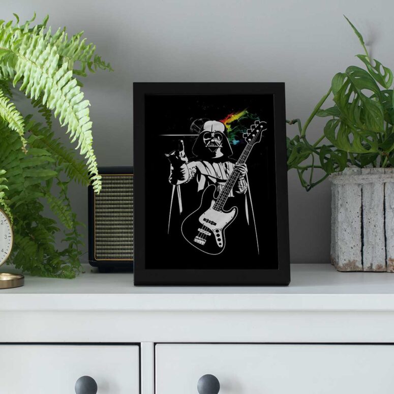 Pink Floyd Poster - Funny The Dark Side of the Death Star