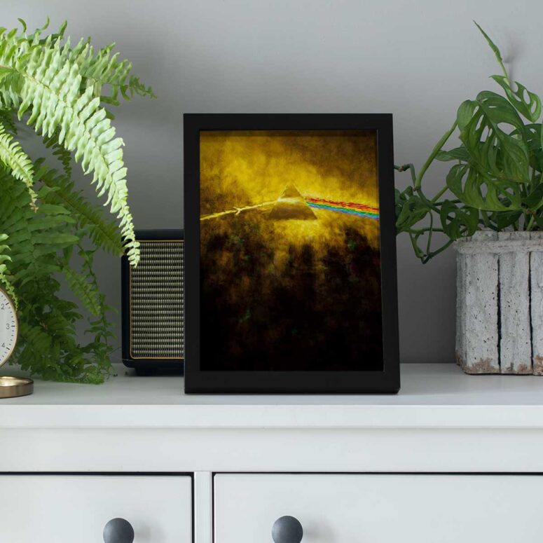 Pink Floyd Poster - Golden Dark Side Of The Moon