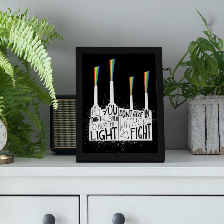 Pink Floyd Poster - Don't give in without a fight