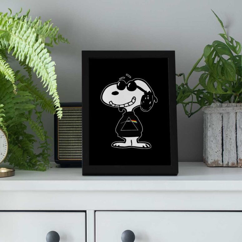 Pink Floyd Poster - Joe Cool Pink Floyd Is Cool Snoopy Music