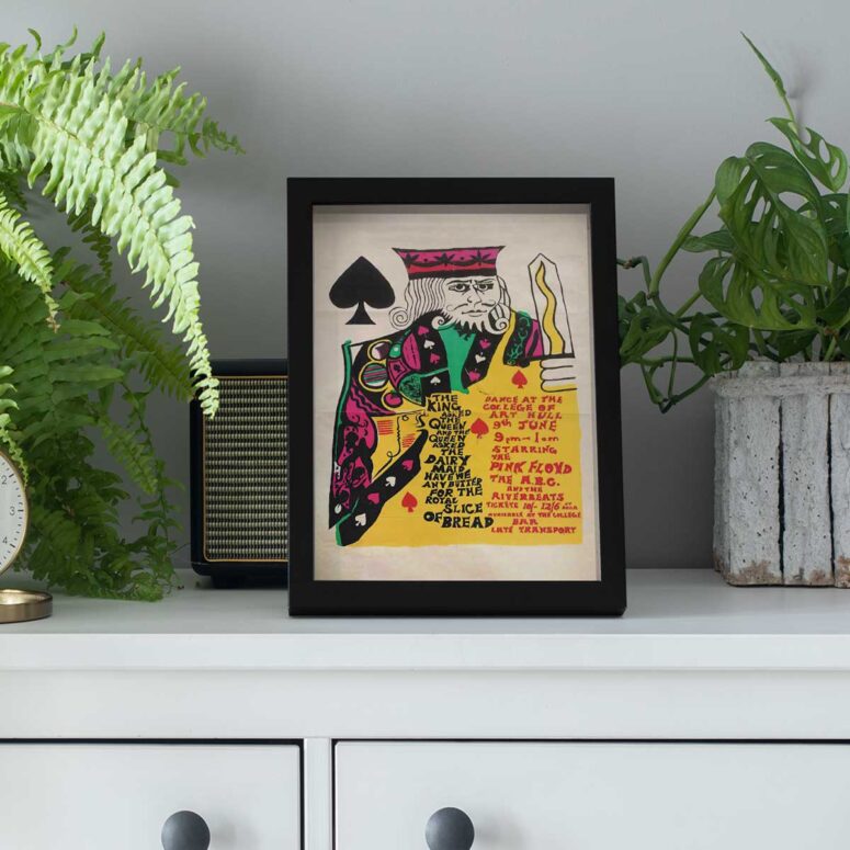 Pink Floyd Poster - King of Spades The Pink Floyd Promo Vintage