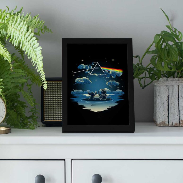 Pink Floyd Poster - Lilo And Stitch Starry Sky Dark Side Of The Moon Pink Floyd Poster - Lilo And Stitch Starry Sky Dark Side Of The Moon