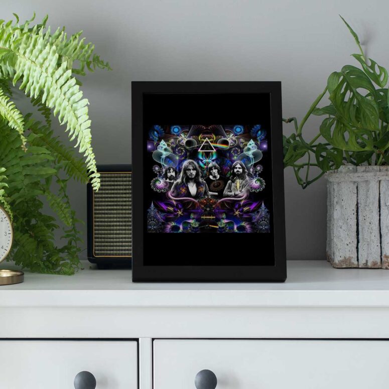 Pink Floyd Poster - Dark Side Of The Moon Psychedelic Abstract Art Pink Floyd Poster - Dark Side Of The Moon Psychedelic Abstract Art