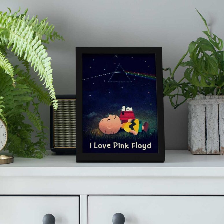Pink Floyd Poster - Snoopy I Love Pink Floyd Poster - Snoopy I Love