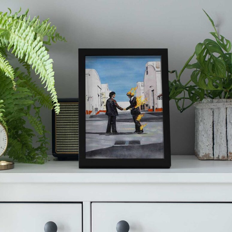 Pink Floyd Poster - The Burning Man Wish You Were Here