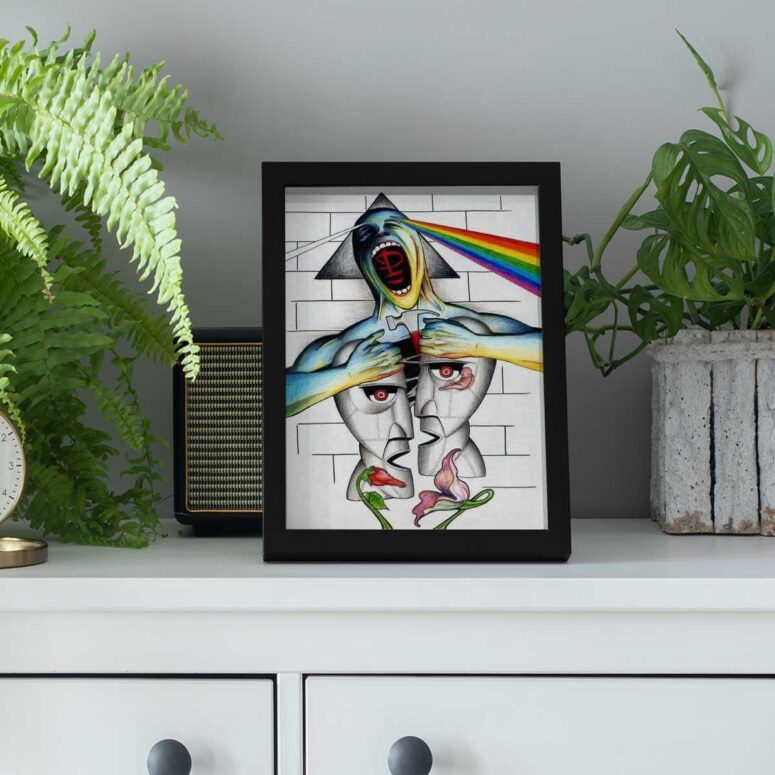 Pink Floyd Poster - The Division Bell x Dark Side Of The Moon