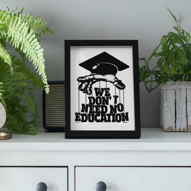 Pink Floyd Poster - We dont need education