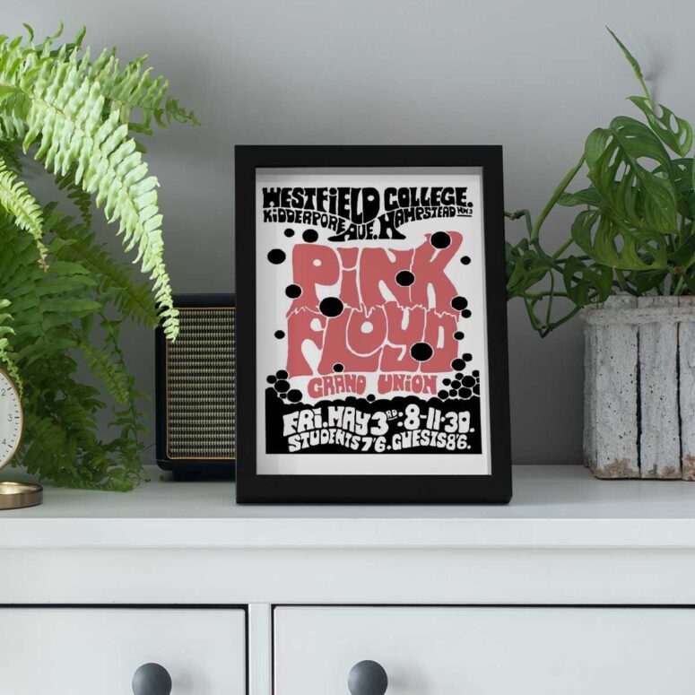 Pink Floyd Poster - Westfield College Hampstead Concert 1968 Pink Floyd Poster - Westfield College Hampstead Concert 1968