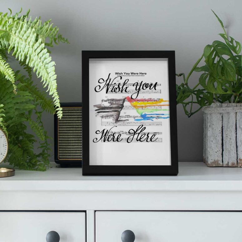 Pink Floyd Poster - Wish You Were Here Pink Floyd Sheet Music