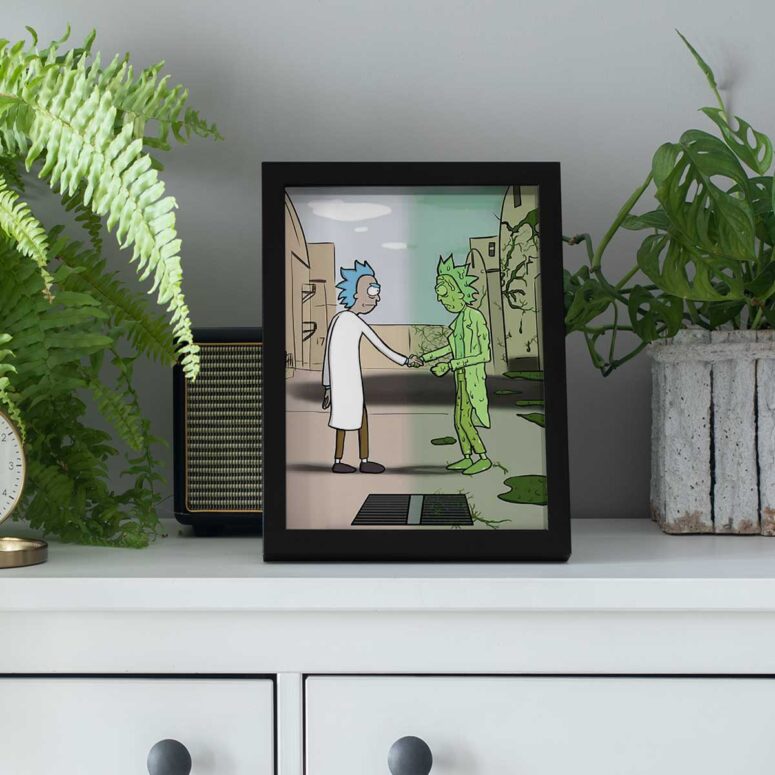 Pink Floyd Poster - Wish You Were Here x Rick Sanchez Pink Floyd Poster - Wish You Were Here x Rick Sanchez