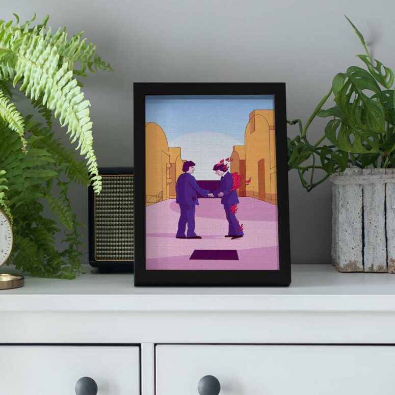 Pink Floyd Poster - Wish You Were Here Digital Art