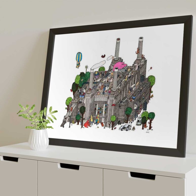 Pink Floyd Poster - Battersea Power Station Pink Floyd Poster - Battersea Power Station