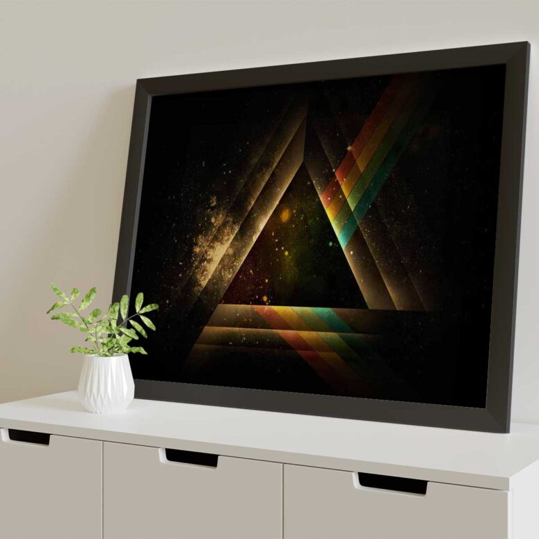 Pink Floyd Poster - DSOTM Abstract Prism Art