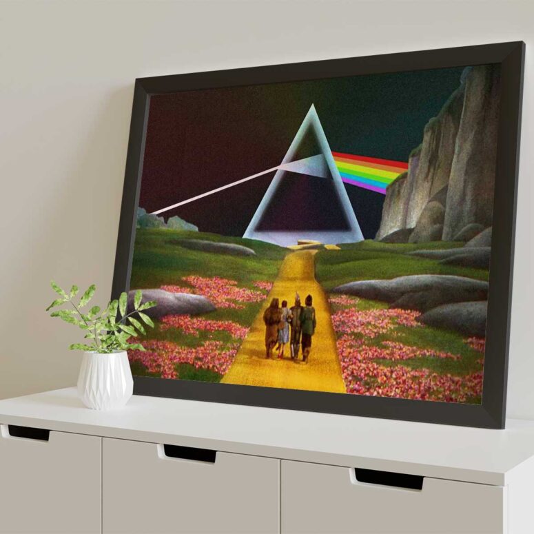 Pink Floyd Poster - Dark Side of the Rainbow x Wizard of Oz at The Logan Theatre Pink Floyd Poster - Dark Side of the Rainbow x Wizard of Oz at The Logan Theatre