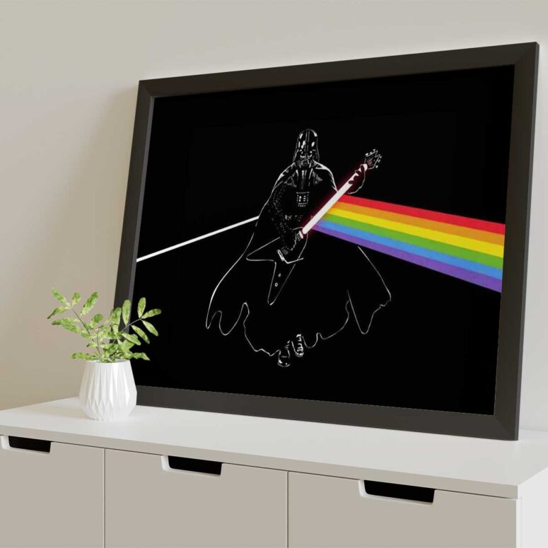 Pink Floyd Poster - Darth Vader of The Moon